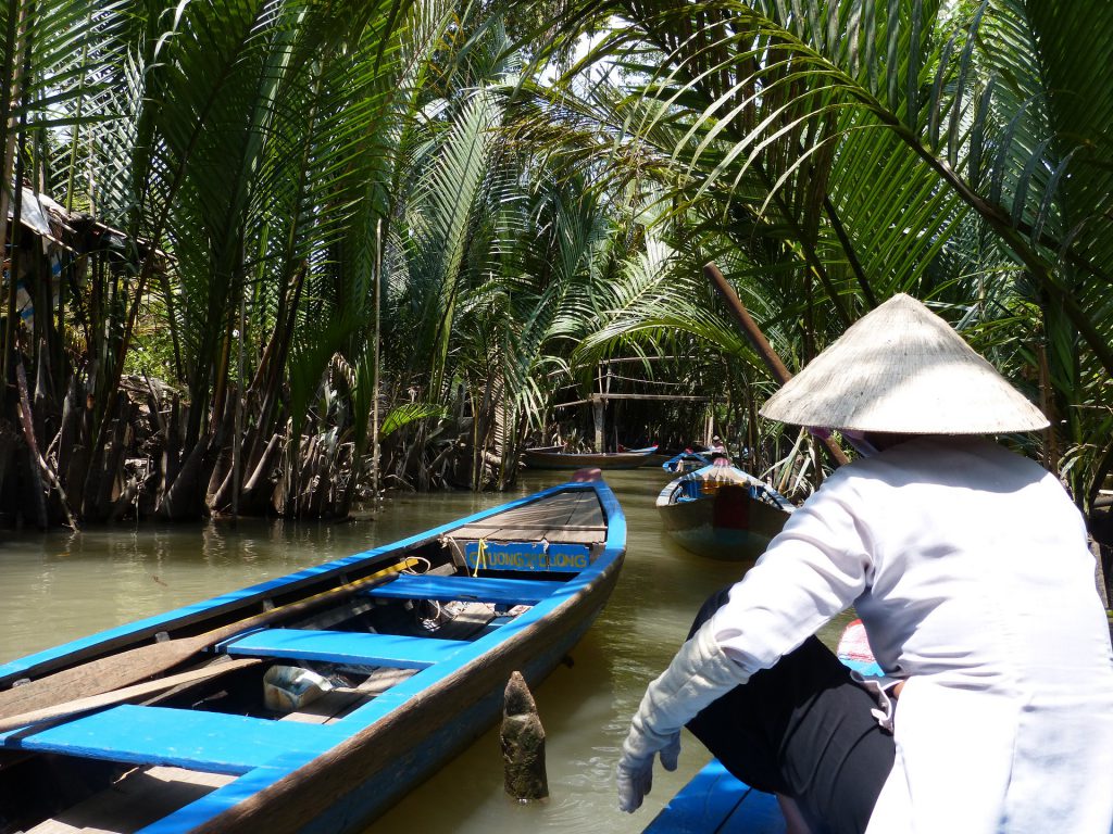 Vietnam, Mekong, Kanäle, Bootsfahrt